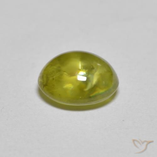 9,17 ctw natürlicher Medium Light Green Sphene, Oval, Transparent
