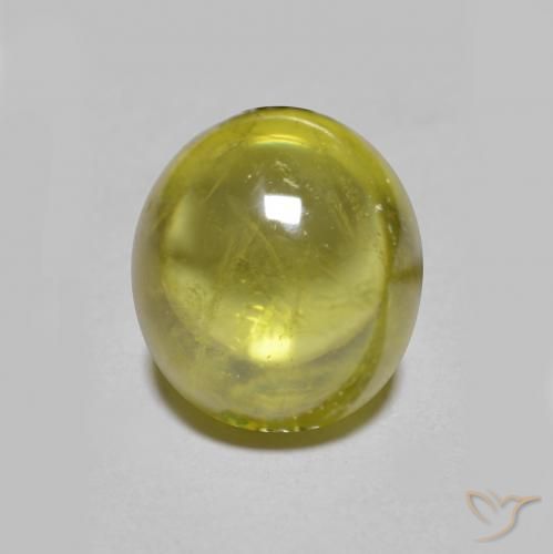 9,17 ctw natürlicher Warmes Erdgrün Sphene, Oval, Transparent