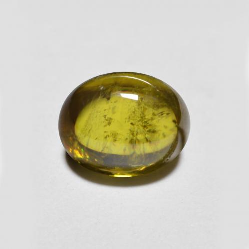 9,17 ctw natürlicher Erdiges Gold Sphene, Oval Schliff, Lichtdurchlässig
