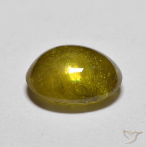 9,17 ctw natürlicher Tiefes Goldbraun Sphene, Oval, Lichtdurchlässig