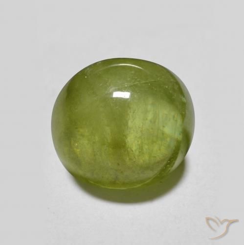 2.95ct Natürlicher Lebendiges grün Sphene, Oval, Lichtdurchlässig
