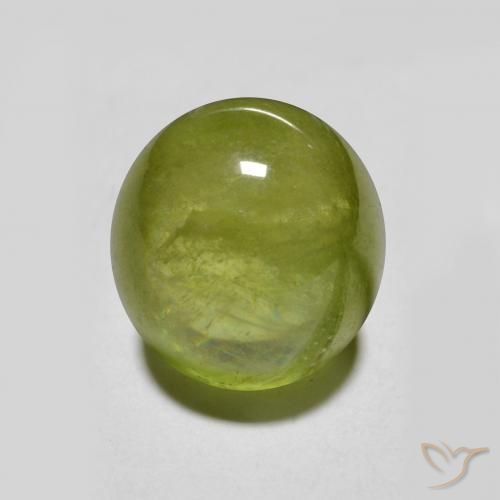 9,17 ctw natürlicher Lebendiges grün Sphene, Oval, Lichtdurchlässig