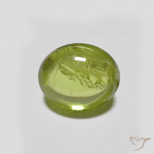 1,59 ctw natürlicher grüner Sphen, Oval Schliff, Lichtdurchlässig