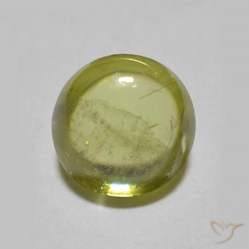1.68ct Natürlicher Lebendiges Gelbgrün Sphene, Runden, Transparent
