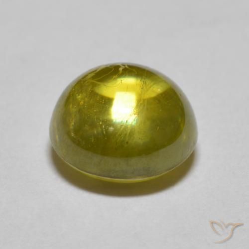 9,17 ctw natürlicher Mittleres Gold Sphene, Runden, Lichtdurchlässig