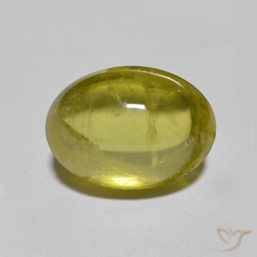 4,43 ctw natürlicher grüner Sphen, Oval Schliff, Lichtdurchlässig
