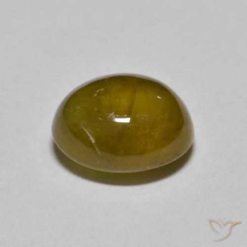 9,17 ctw natürlicher gold-braun Sphene, Oval, Lichtdurchlässig