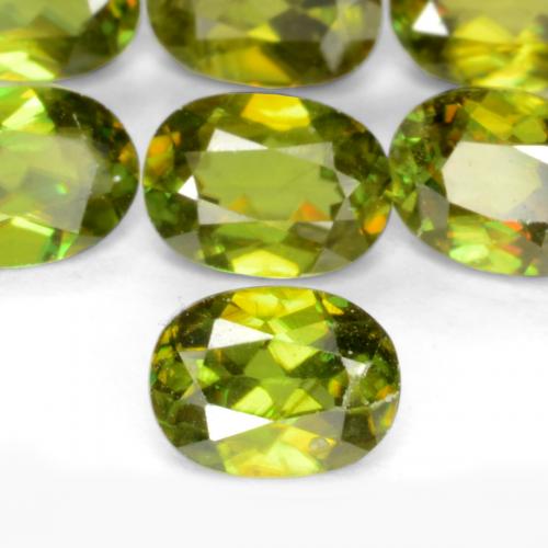2,30 ct natürliche grüner Sphen-Edelsteine, Oval Schliff, VS