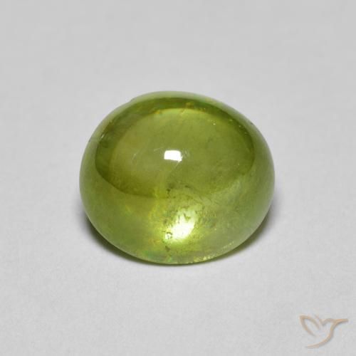 2.04ct Natürlicher Olivgrün Sphene, Oval, Transparent
