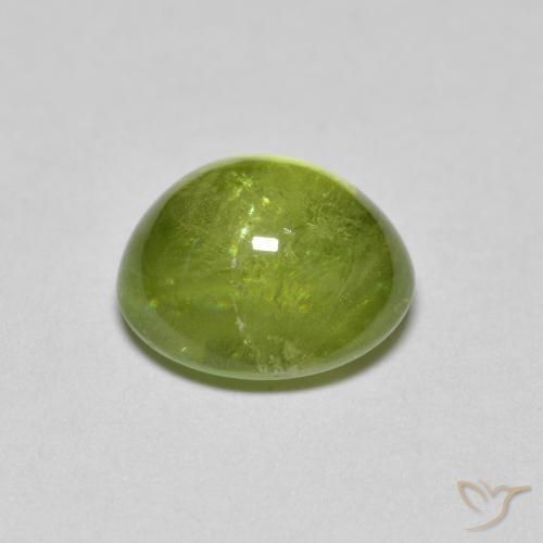 9,17 ctw natürlicher Olivgrün Sphene, Oval, Transparent