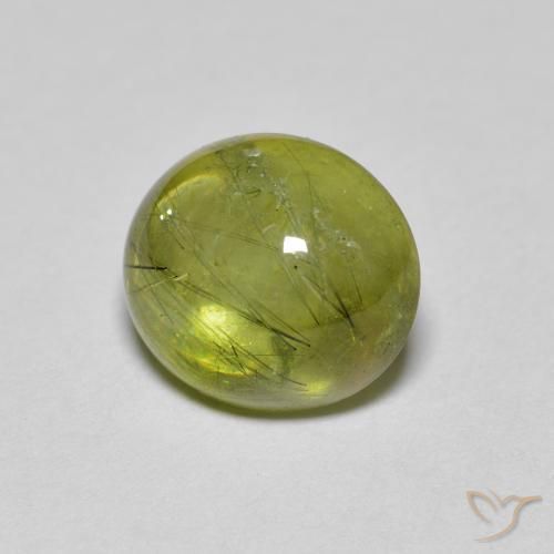 9,17 ctw natürlicher Helles Waldgrün Sphene, Oval, Transparent