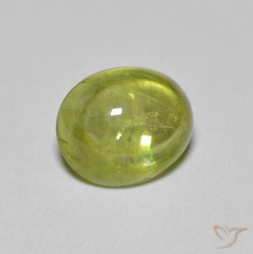 9,17 ctw natürlicher Medium Light Green Sphene, Oval, Transparent