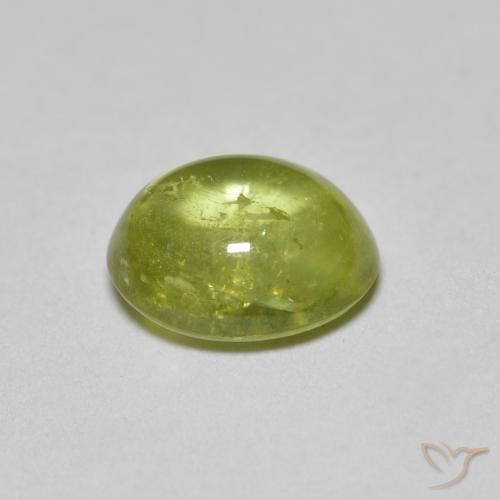 9,17 ctw natürlicher Medium Light Green Sphene, Oval, Transparent