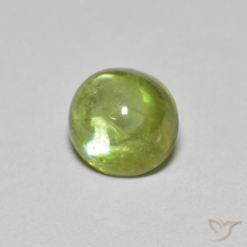9,17 ctw natürlicher Medium Light Green Sphene, Oval, Transparent