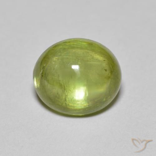 2.00ct Natürlicher Helles Waldgrün Sphene, Oval, Transparent