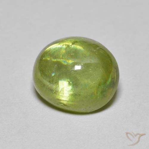 9,17 ctw natürlicher Olivgrün Sphene, Oval, Transparent