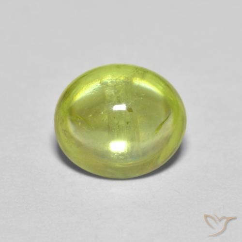 1.17ct Natürlicher Warmes Waldgrün Sphene, Oval, Transparent