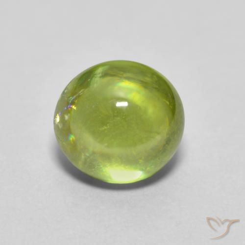 1.09ct Natürlicher gelblich-grün Sphene, Oval, Transparent