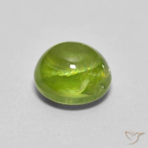 9,17 ctw natürlicher gelblich-grün Sphene, Oval, Transparent