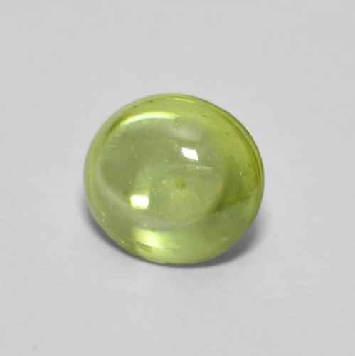 0,66 ctw natürlicher grüner Sphen, Oval Schliff, Transparent