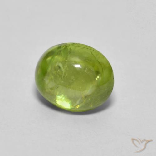 9,17 ctw natürlicher Helles Erdgrün Sphene, Oval, Transparent