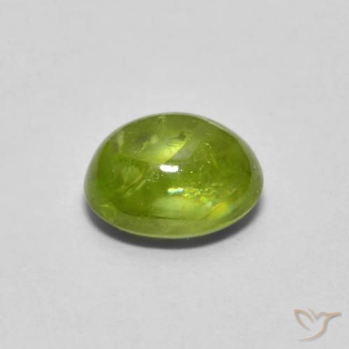 9,17 ctw natürlicher Helles Erdgrün Sphene, Oval, Transparent