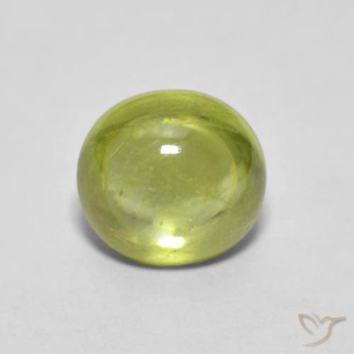 1.25ct Natürlicher Helles Erdgrün Sphene, Oval, Transparent