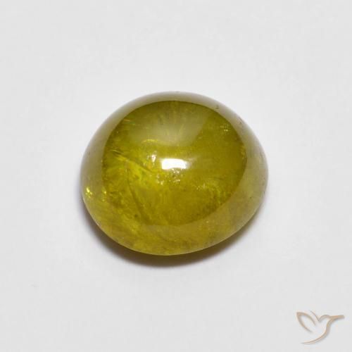 1.71ct Natürlicher grünlich-gold-braun Sphene, Oval, Lichtdurchlässig