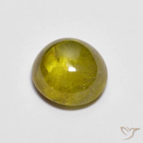 9,17 ctw natürlicher grünlich-gold-braun Sphene, Oval, Lichtdurchlässig
