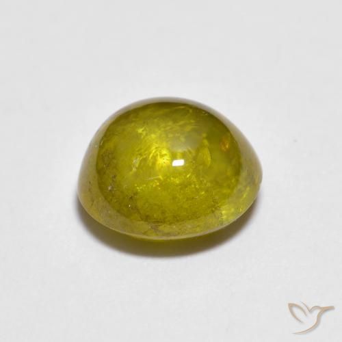 9,17 ctw natürlicher grünlich-gold-braun Sphene, Oval, Lichtdurchlässig