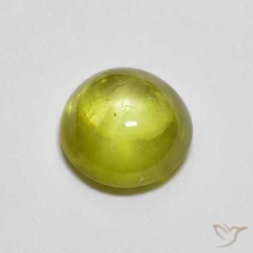 1.33ct Natürlicher Warmes Waldgrün Sphene, Oval, Transparent