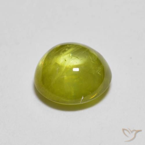 9,17 ctw natürlicher Warmes Waldgrün Sphene, Oval, Transparent