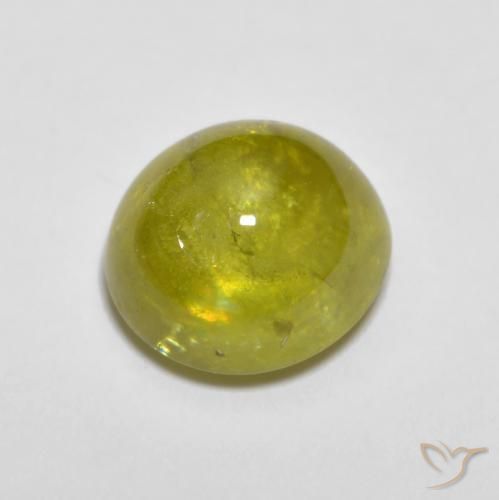 2.60ct Natürlicher Mittelgelb Sphene, Oval, Transparent
