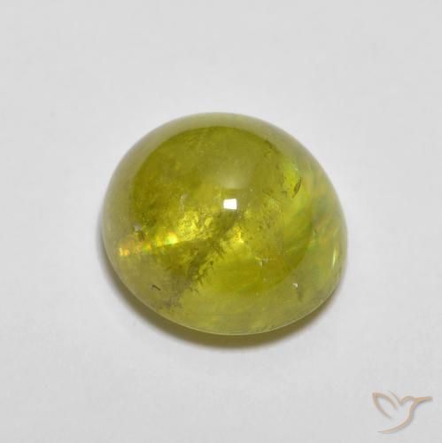 9,17 ctw natürlicher Mittelgelb Sphene, Oval, Transparent