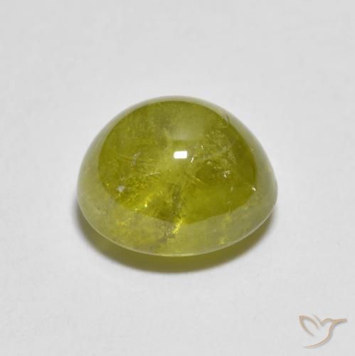 9,17 ctw natürlicher Mittelgelb Sphene, Oval, Transparent