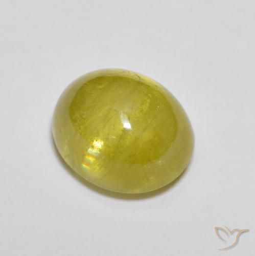 2.78ct Natürlicher Hummel Gelb Sphene, Oval, Transparent