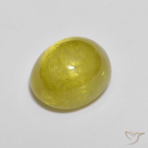 9,17 ctw natürlicher Hummel Gelb Sphene, Oval, Transparent