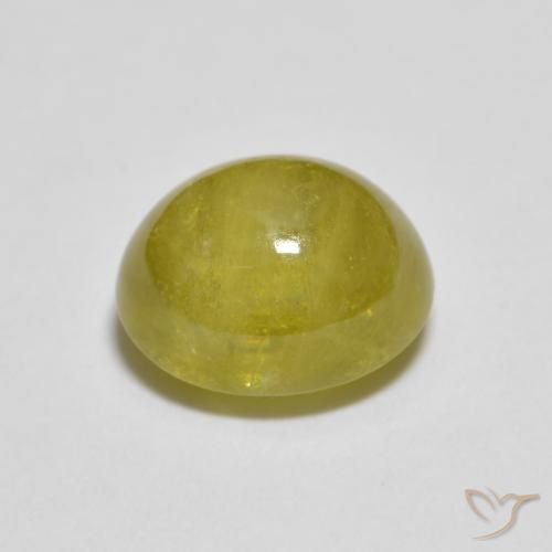 9,17 ctw natürlicher Hummel Gelb Sphene, Oval, Transparent