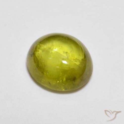 9,17 ctw natürlicher Warmes Waldgrün Sphene, Oval, Transparent