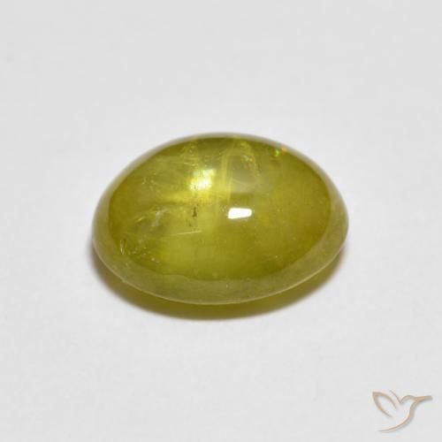 9,17 ctw natürlicher Pineapple yellow Sphene, Oval, Transparent