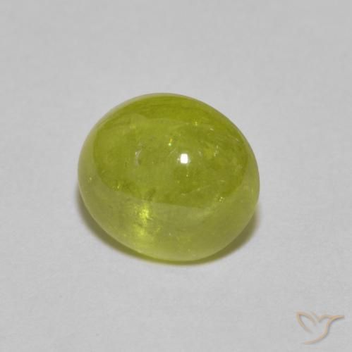 9,17 ctw natürlicher Zitronengelb Sphene, Oval, Transparent