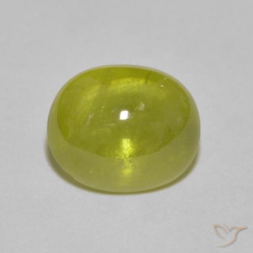3.23ct Natürlicher Zitronengelb Sphene, Oval, Transparent