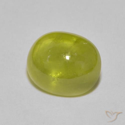 9,17 ctw natürlicher Zitronengelb Sphene, Oval, Transparent