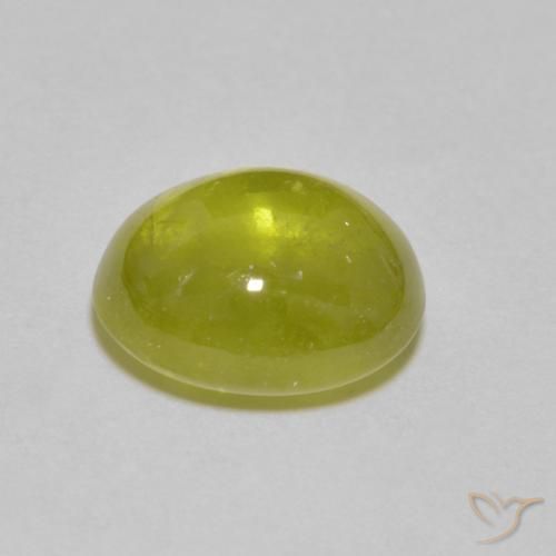 9,17 ctw natürlicher Zitronengelb Sphene, Oval, Transparent