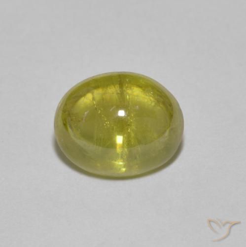 1.92ct Natürlicher hellgelb Sphene, Oval, Transparent