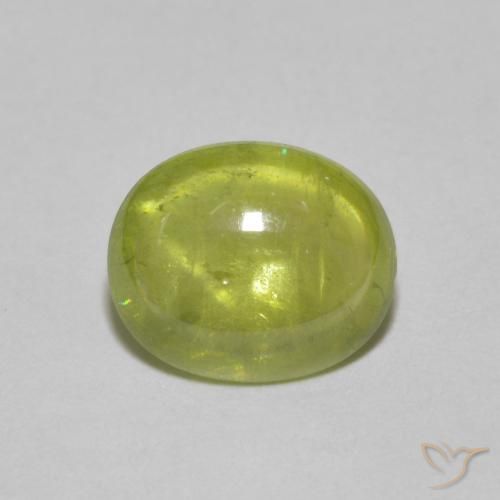 2.27ct Natürlicher Mittelgelb Sphene, Oval, Transparent