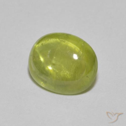 9,17 ctw natürlicher Mittelgelb Sphene, Oval, Transparent