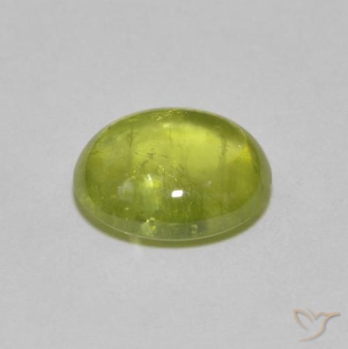 9,17 ctw natürlicher Mittelgelb Sphene, Oval, Transparent