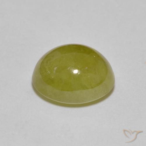 9,17 ctw natürlicher gelblich-grün Sphene, Oval, Lichtdurchlässig