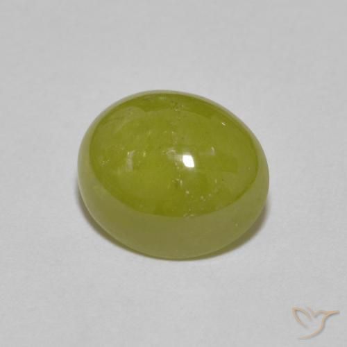 9,17 ctw natürlicher Warmes Waldgrün Sphene, Oval, Lichtdurchlässig